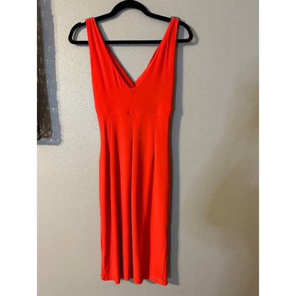 Ralph Lauren Evening Dress 2 Red Orange Jeweled Wedding Cruise Party - Picture 6 of 6